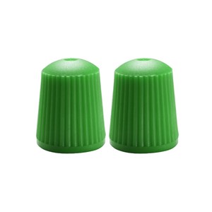 Apico Silicone Valve Caps green - pair