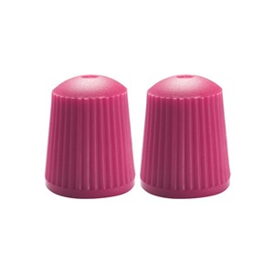 Apico Silicone Valve Caps pink - pair