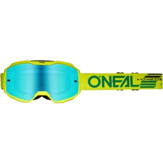 O'Neal B-10 Goggle SOLID Neon Yellow - Radium Blue
