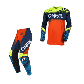 O'Neal ELEMENT Youth MX Race Kit SHOCKER Blue/Orange